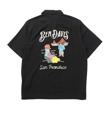 ベンデイビス（BEN DAVIS）スーベニアEMB 半袖シャツ 26580029-BLK