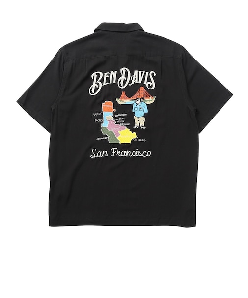 ベンデイビス（BEN DAVIS）スーベニアEMB 半袖シャツ 26580029-BLK