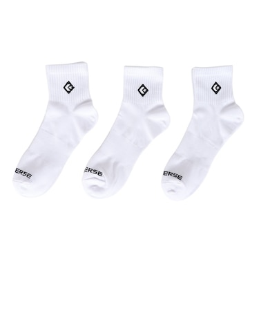 コンバース（CONVERSE）ダイアモンド ロゴ EB ショートソックス 3足組 41800040