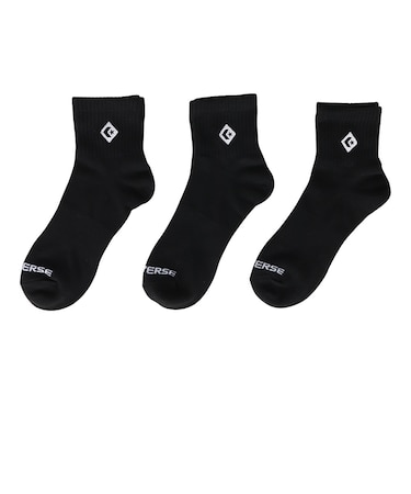 コンバース（CONVERSE）ダイアモンド ロゴ EB ショートソックス 3足組 41800041
