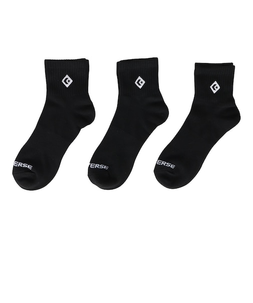 コンバース（CONVERSE）ダイアモンド ロゴ EB ショートソックス 3足組 41800041