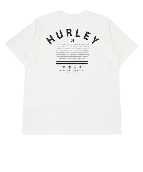ハーレー（HURLEY）ARC ロゴ 半袖Tシャツ MCSS261087-WHT