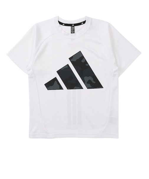 アディダス（adidas）ジュニア エッセンシャルズ カモパック ダブルニット スリーバー グラフィック 半袖Tシャツ GE188-KF9055