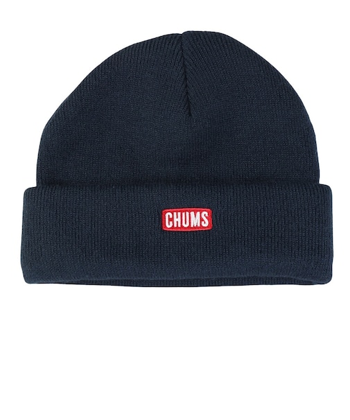 チャムス（CHUMS）ニット帽 チャムスロゴショートニットキャップ CH05-1402-N001 ネイビー オールシーズン ユニセックス