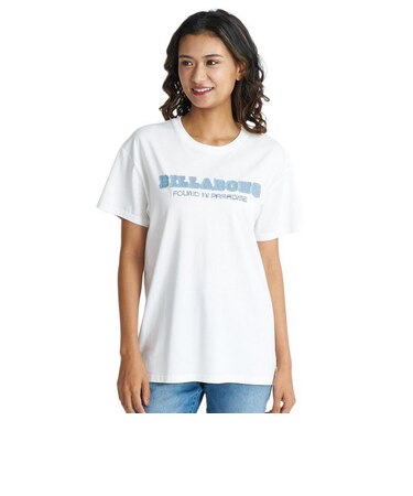 ビラボン（BILLABONG）DENIM APPRIQUE BOY FIT Tシャツ 26SU BG01C202 WHT