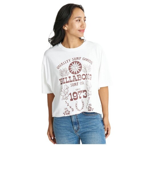 ビラボン（BILLABONG）SUN ECHOES WIDE LOOSE クロップド クール ドライ Tシャツ 26SU BG01C209 SCS