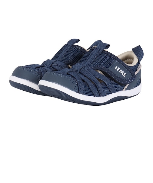 イフミー（IFME）ジュニアスニーカー スポーツシューズ 両ベルト サマーシューズ ネイビー 20-6302 NAVY カジュアル スポーツ シューズ