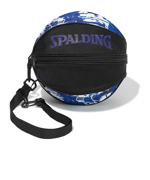 スポルディング（SPALDING）ボールバッグ グラフィティ ブルー×ホワイト 49-001GBW