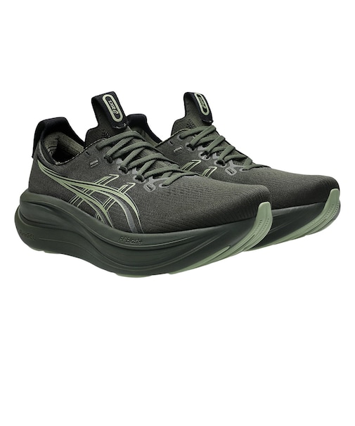 アシックス（ASICS）ランニングシューズ ジョギングシューズ ゲルニンバス 28 カーキ 1011C127.200 スポーツ シューズ
