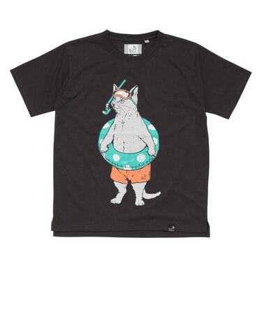 ゴースローキャラバン（GOSLOWCARAVAN）Drymix 海猫 半袖Tシャツ 365601 BLK
