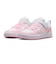 ナイキ（NIKE）ジュニアスニーカー ガールズ スポーツシューズ コート ボロー LOW リクラフト ピンク PS DV5457-105 カジュアル シューズ