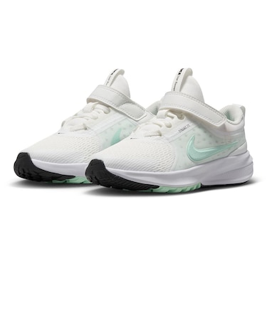 ナイキ(NIKE)ジュニア スポーツシューズ ベルクロ ベルト付き スター ランナー 5 PS ホワイト HF7005-104 スニーカー トレーニング シュ…