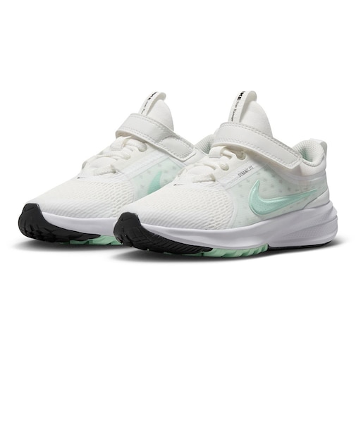 ナイキ(NIKE)ジュニア スポーツシューズ ベルクロ ベルト付き スター ランナー 5 PS ホワイト HF7005-104 スニーカー トレーニング シュ…