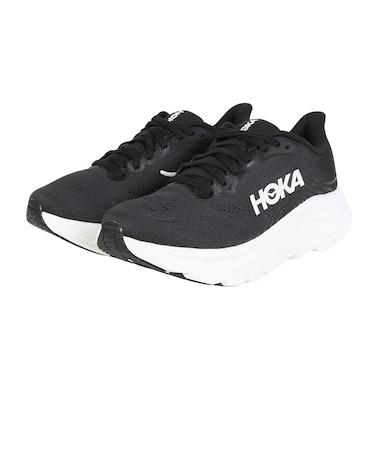 ホカ(HOKA)ランニングシューズ ジョギングシューズ クリフトン 11 ワイド ブラック ホワイト 1177539-BWHT スポーツ シューズ トレーニング