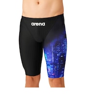 アリーナ（ARENA）競泳水着 メンズ 水泳 アクアレーシングハーフスパッツ WA承認モデル 黒×青 S-3Lサイズ AS6FRC72M BKBL レーシング…