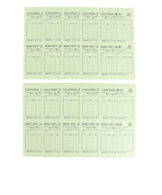 日本サッカー協会（JFA）サッカー スコアレコードステッカー 10枚入り JO-497