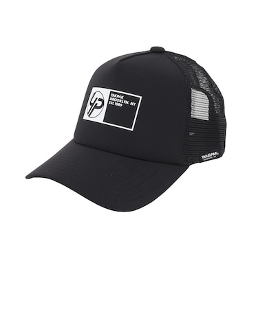 ヤックパック（YAK PAK）帽子 スクエアロゴメッシュキャップ YAK-FGL-26S003 BLK
