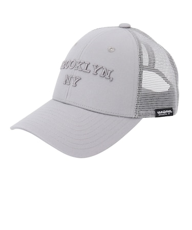 ヤックパック（YAK PAK）帽子 BROOKLYNロゴメッシュキャップ YAK-FGL-26S002 GRY