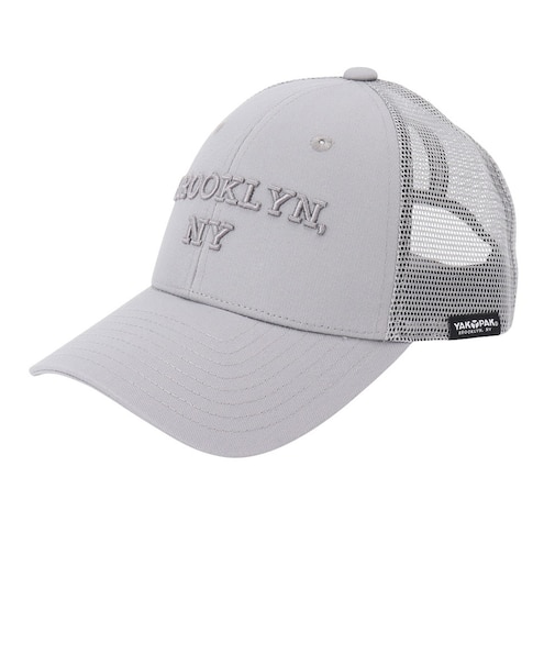ヤックパック（YAK PAK）帽子 BROOKLYNロゴメッシュキャップ YAK-FGL-26S002 GRY