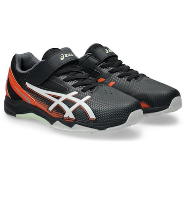アシックス(ASICS)ジュニアスポーツシューズ ベルクロ ベルト付き スニーカー レーザービーム SL MG ブラック 1154A232.002 スポーツ …