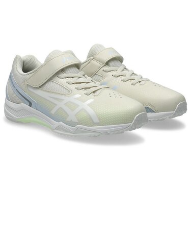アシックス(ASICS)ジュニアスポーツシューズ ベルクロ ベルト付き スニーカー レーザービーム SL MG ベージュ 1154A232.200 トレーニング