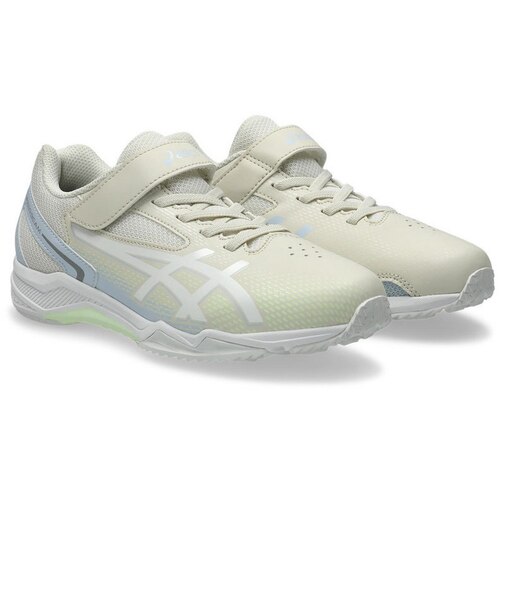 アシックス(ASICS)ジュニアスポーツシューズ ベルクロ ベルト付き スニーカー レーザービーム SL MG ベージュ 1154A232.200 トレーニング