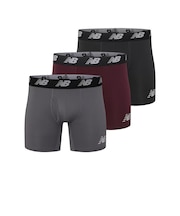 ニューバランス(new balance)プレミアムボクサー 6インチ 前開き 3枚組 LAU13001OFG