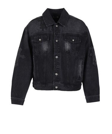Multiple Cross Leather Patch デニムジャケット 2611-08111-00100