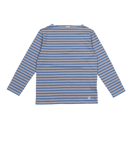 Cotton Lourd Basque ボートネック ボーダー長袖Tシャツ B211 BROWNINGxELATUM