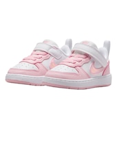 ナイキ(NIKE)ベビーシューズ ガールズ スポーツシューズ コート ボロー LOW リクラフト TD ホワイト ピンク DV5458-105 カジュアルシュ…