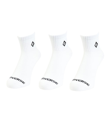 コンバース（CONVERSE）ダイアモンドロゴEBショートソックス 3足組 41800040