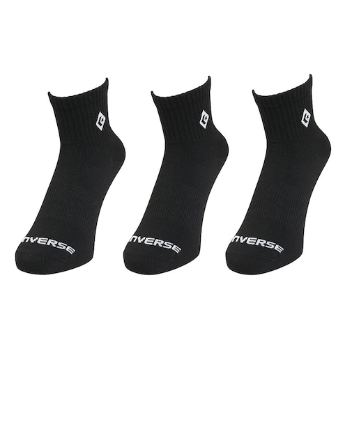コンバース（CONVERSE）ダイアモンドロゴEBショートソックス 3足組 41800041