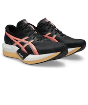 アシックス（ASICS）ランニングシューズ トレーニングシューズ 部活 マジックスピード 5 ブラック ピンク 1013A183.002