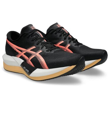 アシックス（ASICS）ランニングシューズ トレーニングシューズ 部活 マジックスピード 5 ブラック ピンク 1013A183.002