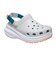 クロックス（crocs）サンダル ニュー クラッシュ ムーブ クロッグ ライトグレー 214096-1FT シャワーサンダル カジュアル シューズ