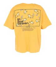 ゴースローキャラバン（GOSLOWCARAVAN）スクエアLOGO バックプリント ゆったり 半袖Tシャツ 361915B YEL