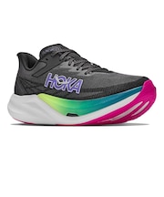 ホカ（HOKA）ランニングシューズ トレーニングシューズ 部活 ロケットエックス 3 ブラック パープル 1168724-BNNN スポーツ シューズ