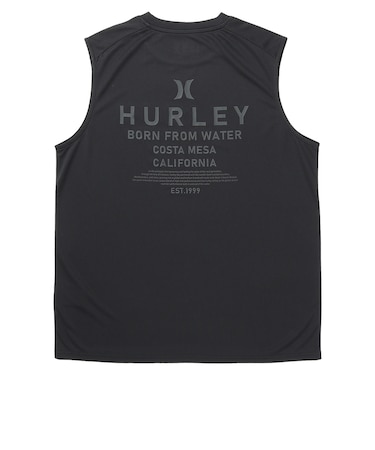 ハーレー（HURLEY）ラッシュガード ラッシュ アーチロゴ スリーブレス MSRG261056 BKBK