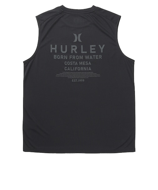 ハーレー（HURLEY）ラッシュガード ラッシュ アーチロゴ スリーブレス MSRG261056 BKBK
