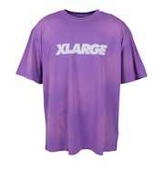 エクストララージ（XLARGE）DISCHARGE PRINTED STANDARD LOGO 半袖Tシャツ 101261011009-PURPLE