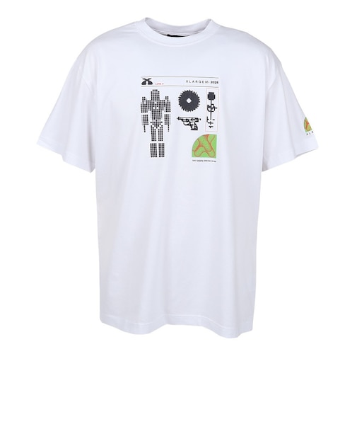 エクストララージ（XLARGE）X TEC 半袖Tシャツ 101262011025-WHITE
