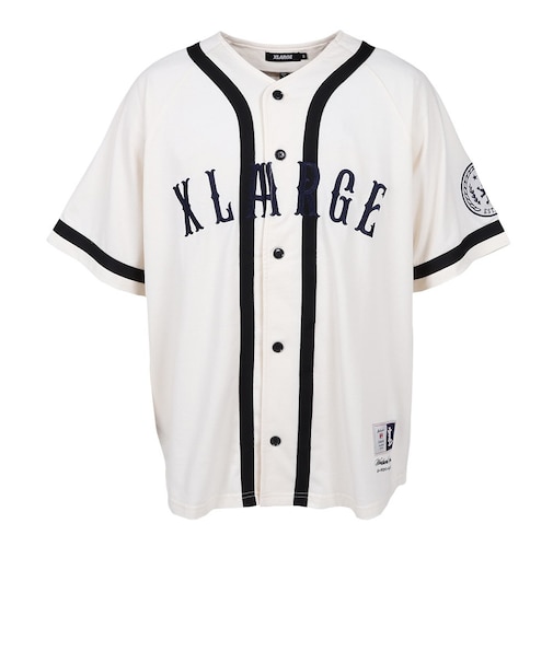 エクストララージ（XLARGE）ベースボール ジャージ 半袖シャツ 101262013006-OFF WHITE