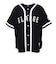 エクストララージ（XLARGE）ベースボール ジャージ 半袖シャツ 101262013006-BLACK