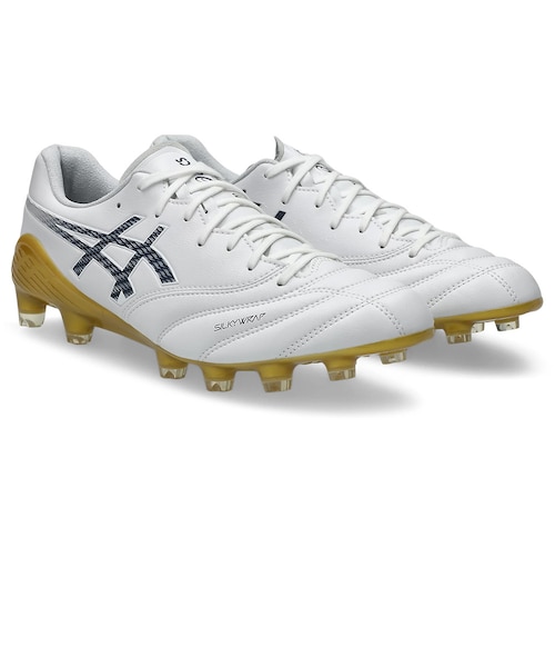 ASICS スパイクシューズ ホワイト タグ付き アシックス（ASICS）サッカースパイク DS LIGHT X-FLY 6 1101A076.103