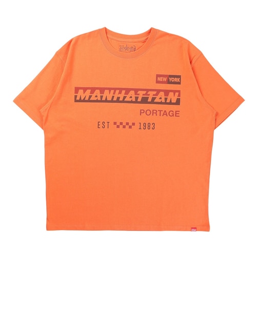 マンハッタンポーテージ（ManhattanPortage）フロントプリント半袖Tシャツ 25-MP-M610 ORG