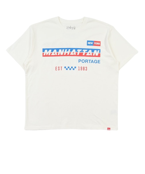 マンハッタンポーテージ（ManhattanPortage）フロントプリント半袖Tシャツ 25-MP-M610 WHT