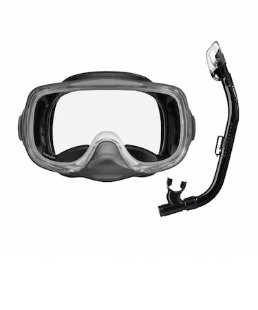 ツサスポーツ（TUSA SPORT）シュノーケリング2点セット広視界3眼タイプ 大人用 25UC0109 BKBK