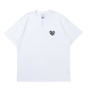 RV ハート 半袖Tシャツ RIV-26020-WT/BK