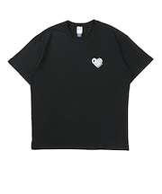 RV ハート 半袖Tシャツ RIV-26020-BK/WT