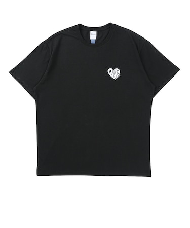 RV ハート 半袖Tシャツ RIV-26020-BK/WT